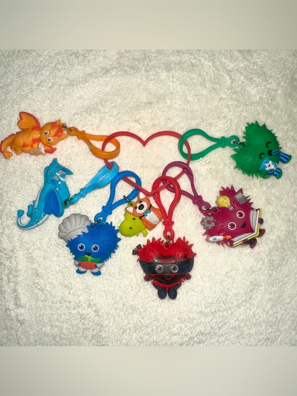 Kids Heart Challenge Keychain Lot Dragons & Heart Heroes AHA Reward Charms